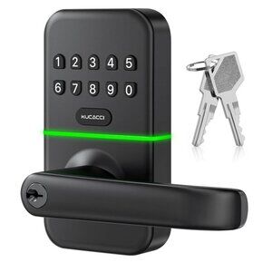 Kucacci Keyless Entry Digital Knob for Front Door - Electronic Smart Lock with K